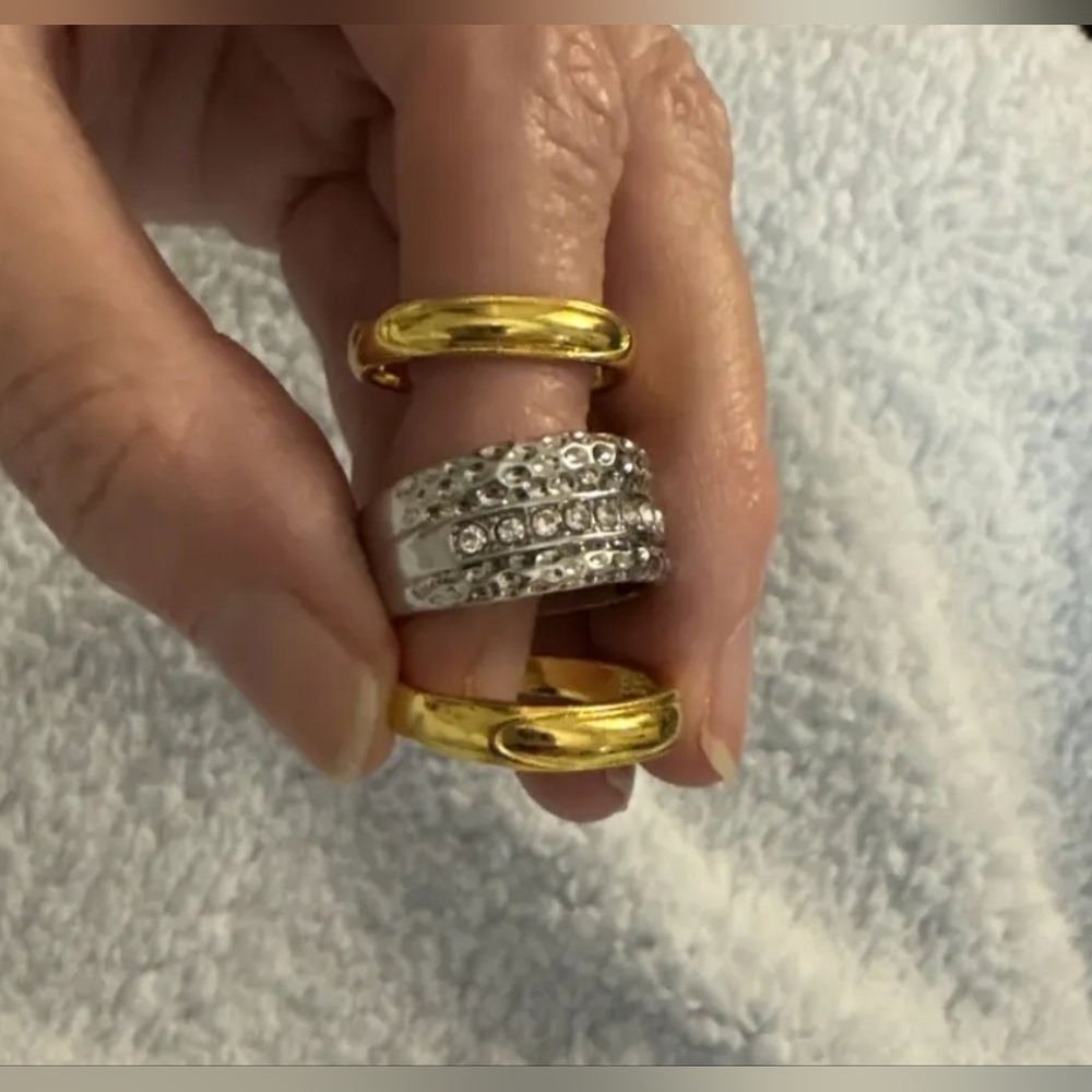 European Elegant Fashion Personality Style Womens Ring 3 PC Sz 6 - Picture 3 of 3